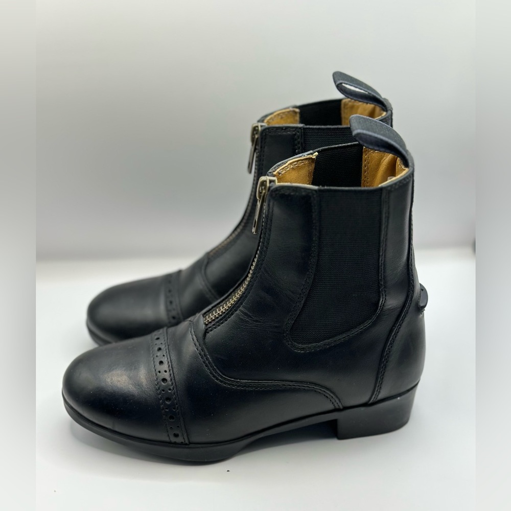 OVATION Kids’ Sport Rider II Zip Paddock Riding Boot Black - Picture 3 of 10